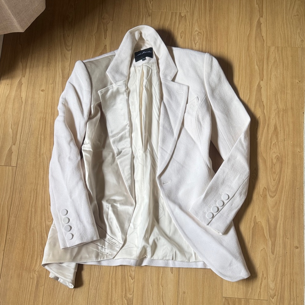 Nana Jacqueline Ivory Textured Blazer